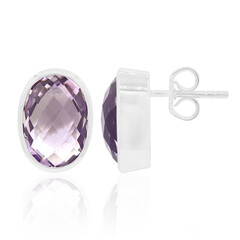 Lavendel-Amethyst-Silberohrringe