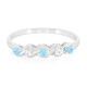 Neonblauer Apatit-Silberring