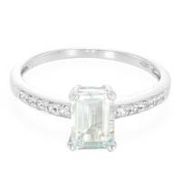 Brasilianischer Aquamarin-Silberring