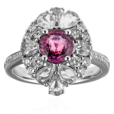 Pinkfarbener Saphir-Goldring (CIRARI)