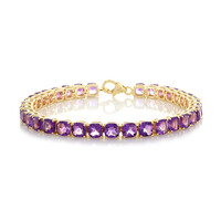 Sibirischer Amethyst-Silberarmband