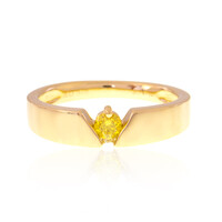 Gelber SI2 Diamant-Goldring (de Melo)
