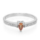 Padparadscha-Saphir-Silberring