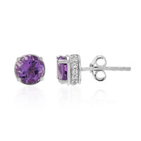 Amethyst-Silberohrringe