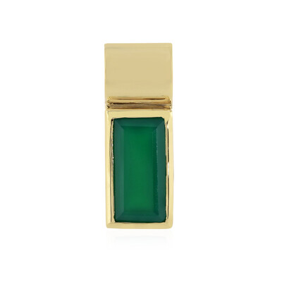 Grüner Onyx-Silberanhänger (MONOSONO COLLECTION)