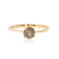 SI2 Schokoladen-Diamant-Goldring (CIRARI)