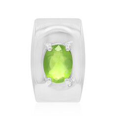 Brasilianischer Grüner Opal-Silberanhänger