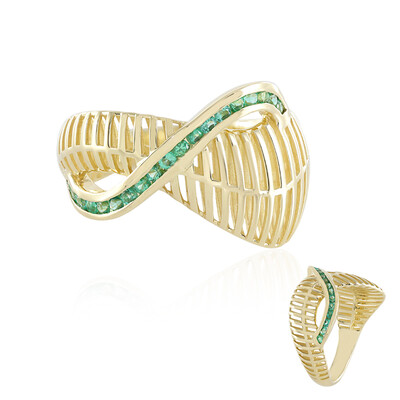 Kolumbianischer Smaragd-Goldring (Ornaments by de Melo)
