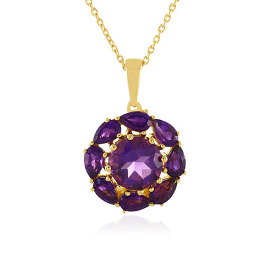 Amethyst-Silberhalskette