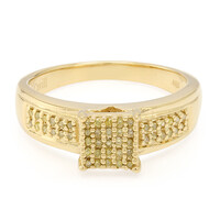 Fancy-Diamant-Silberring