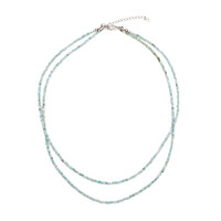 Larimar-Silberhalskette