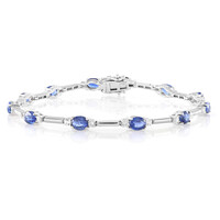 Nepalesischer Kyanit-Silberarmband