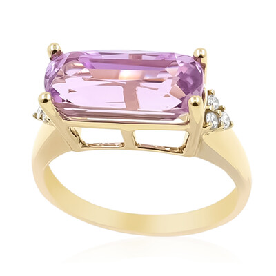 Patroke-Kunzit-Goldring (AMAYANI)