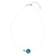 Blauer Atacama-Opal-Halskette