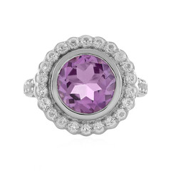 Lavendel-Amethyst-Silberring