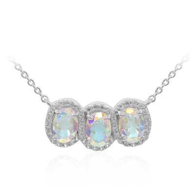 Mondlicht-Topas-Silbercollier