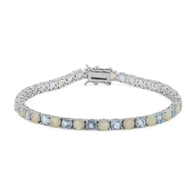 Edelstein-Silberarmband