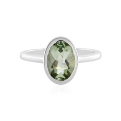 Grüner Amethyst-Silberring