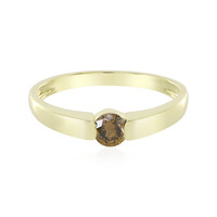 I2 Schokoladen-Brillant-Goldring