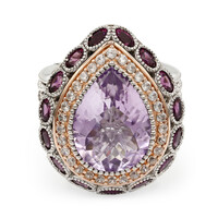 Lavendel-Amethyst-Silberring (Dallas Prince Designs)