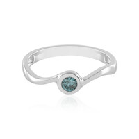 Himmelblauer I1 Brillant-Goldring