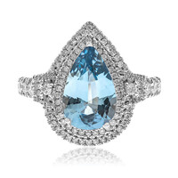 AAA-Brasilianischer Aquamarin-Goldring (CIRARI)