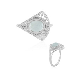 Brasilianischer Aquamarin-Silberring