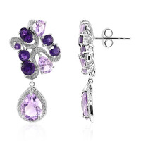 Amethyst-Silberohrringe