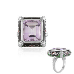 Lavendel-Amethyst-Silberring (Adela Silber)