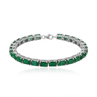 Sambia-Smaragd-Silberarmband
