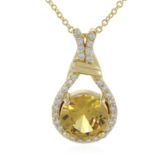 Champagner-Zirkon-Goldhalskette (AMAYANI)