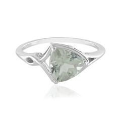 Grüner Amethyst-Silberring