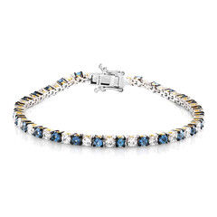 Aquamarin-Silberarmband (Gems en Vogue)