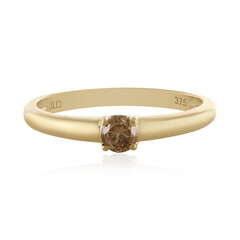 I3 Schokoladen-Brillant-Goldring