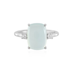 Aqua-Chalzedon-Silberring