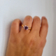 Pinkfarbener Diaspor-Goldring (AMAYANI)