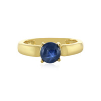 Blauer Stern-Saphir-Silberring