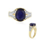 Blauer Madagaskar-Saphir-Silberring