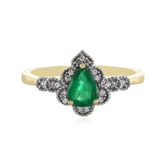Sambia-Smaragd-Goldring (Adela Gold)