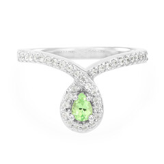 Merelani-Mint-Granat-Goldring