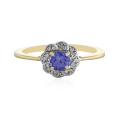 Tansanit-Goldring (Adela Gold)