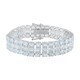 Himmelblauer Topas-Silberarmband