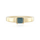 Blauer I3 Diamant-Silberring
