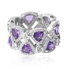 Sambia-Amethyst-Silberring (Dallas Prince Designs)