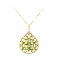 Burmesischer Peridot-Silberhalskette