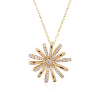 Lupenreiner (F) Brillant-Goldhalskette (LUCENT DIAMONDS)