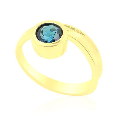 Brasilianischer Indigolith-Goldring (de Melo)