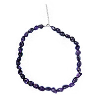 Sambia-Amethyst-Silberhalskette