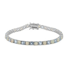 Edelstein-Silberarmband