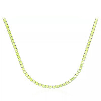 Peridot-Silbercollier